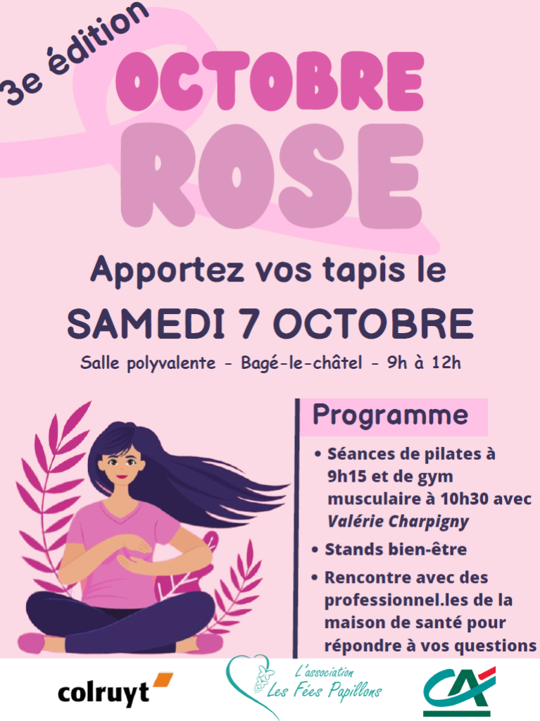 Octobre rose maison de santé Bâgé-le-Châtel